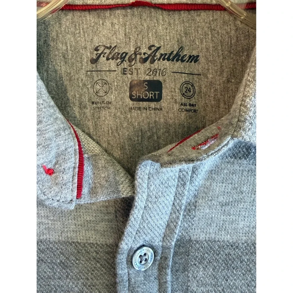 NEW Flag & Anthem Mens Grey Buffalo Plaid Stretch Flannel Shirt S - Picture 5 of 6